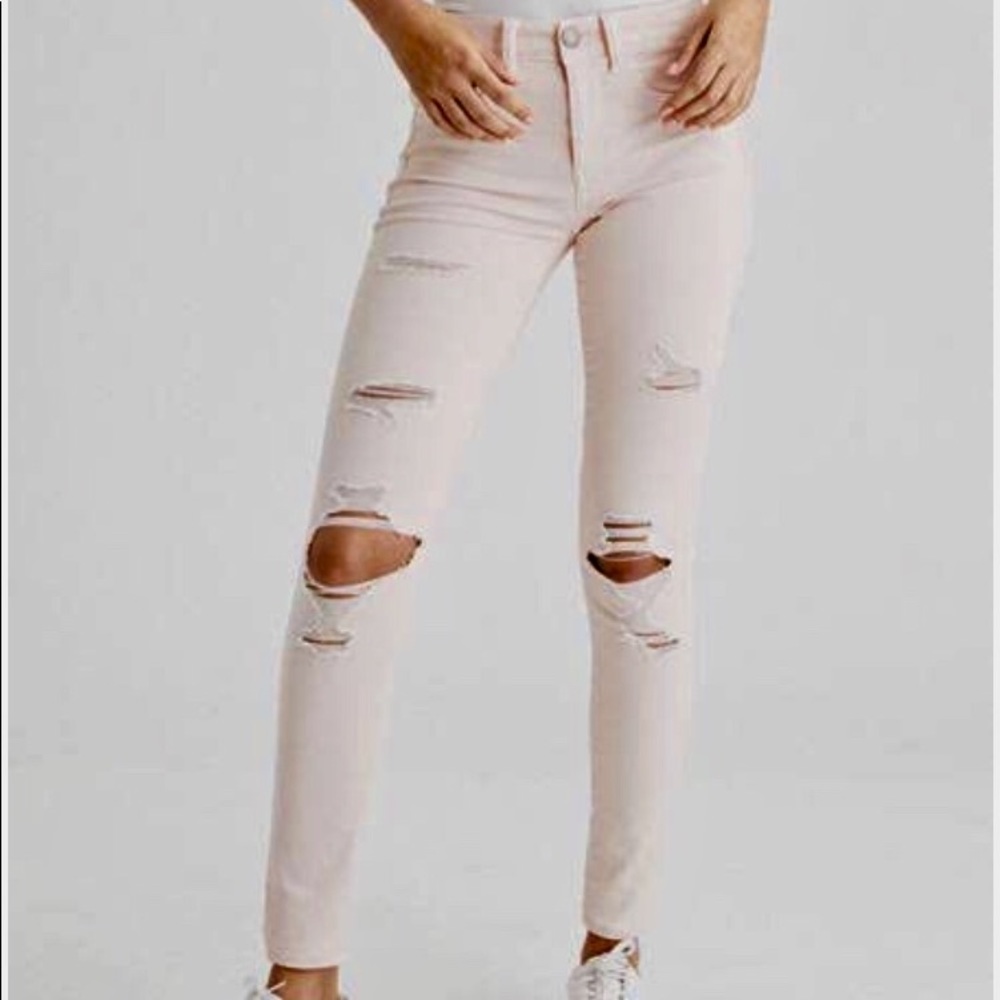 HIGH WAISTED DISTRESSED JEGGING